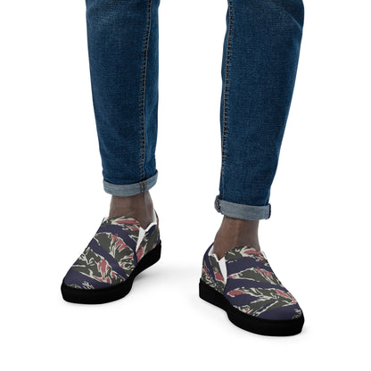 Thailand Tiger Stripe CAMO Mens Slip-On Canvas Shoes