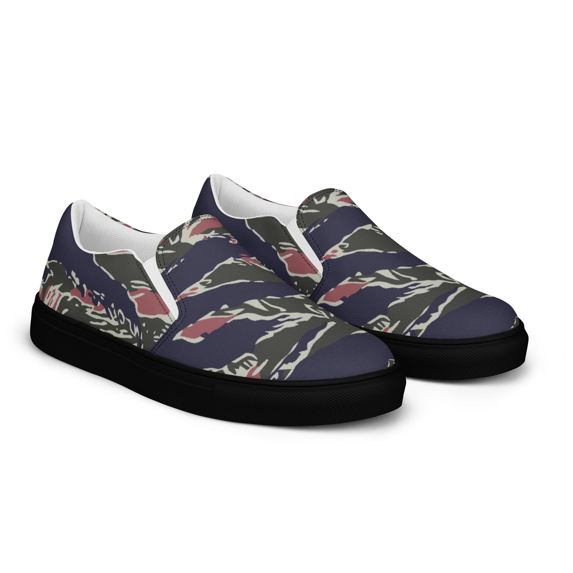 Thailand Tiger Stripe CAMO Mens Slip-On Canvas Shoes
