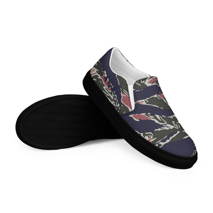 Thailand Tiger Stripe CAMO Mens Slip-On Canvas Shoes