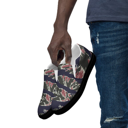 Thailand Tiger Stripe CAMO Mens Slip-On Canvas Shoes