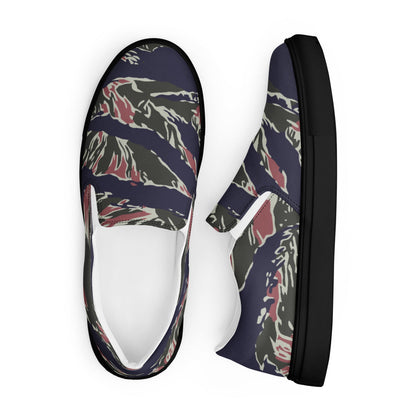Thailand Tiger Stripe CAMO Mens Slip-On Canvas Shoes