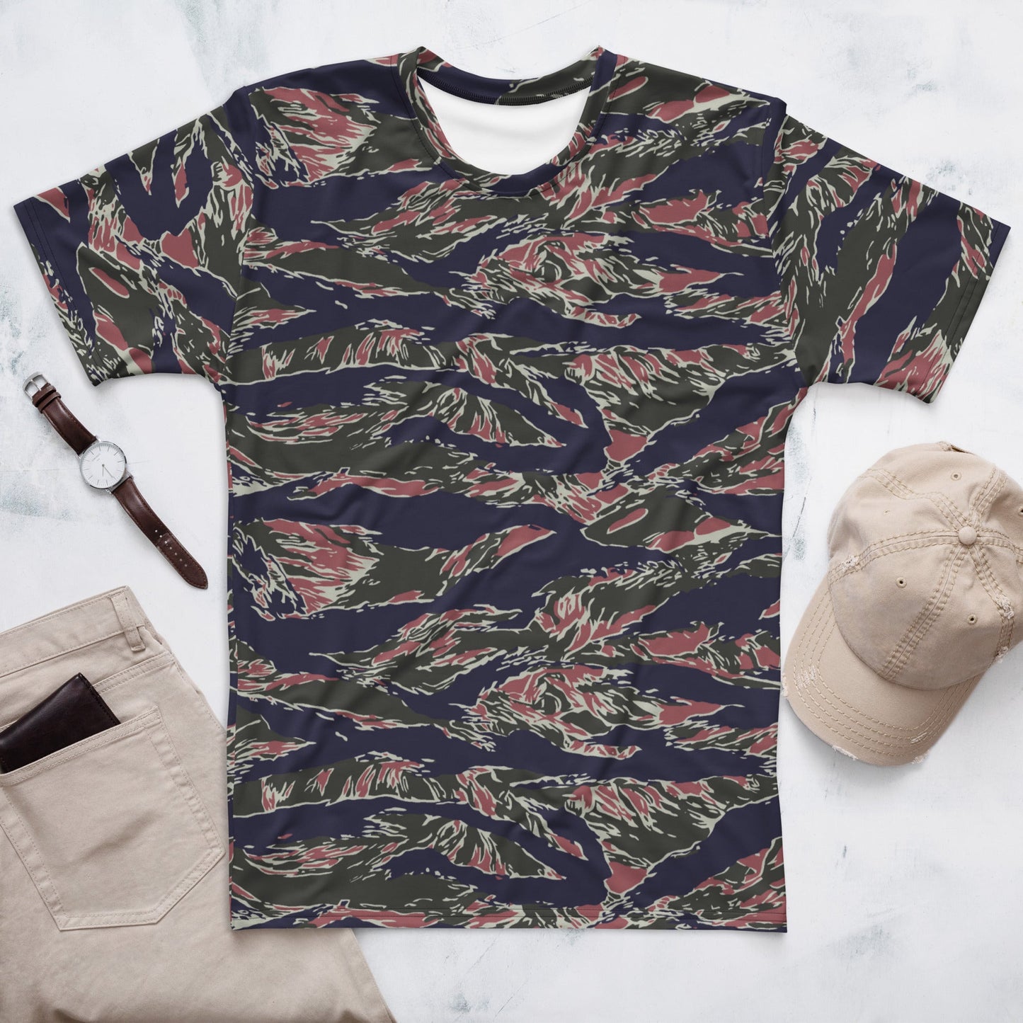 Thailand Tiger Stripe CAMO Mens T-Shirt - XS