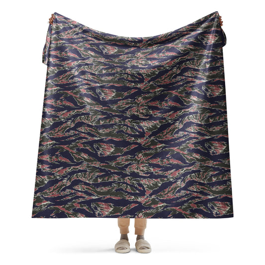Thailand Tiger Stripe CAMO Sherpa Blanket - 60″×80″
