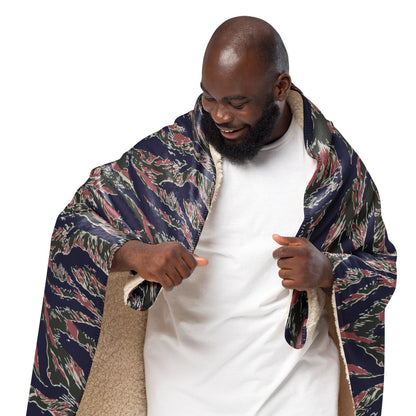 Thailand Tiger Stripe CAMO Sherpa Blanket