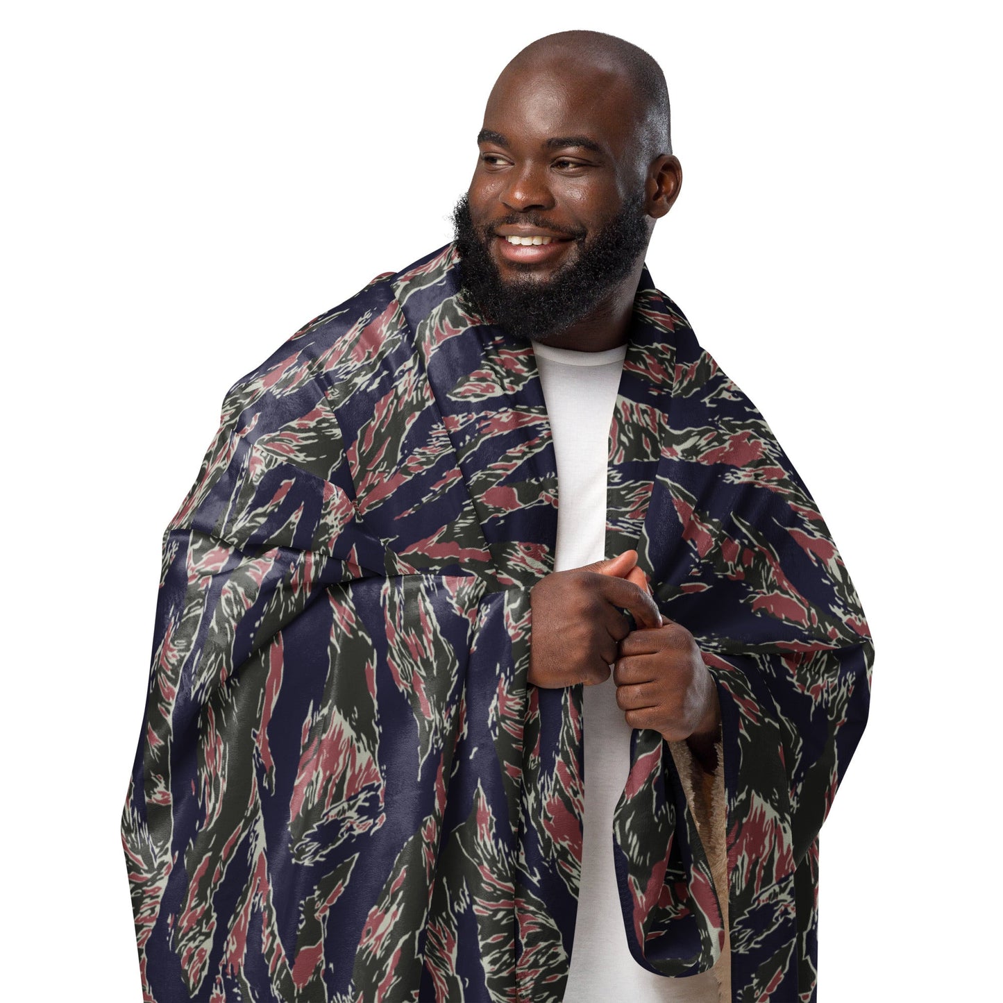 Thailand Tiger Stripe CAMO Sherpa Blanket