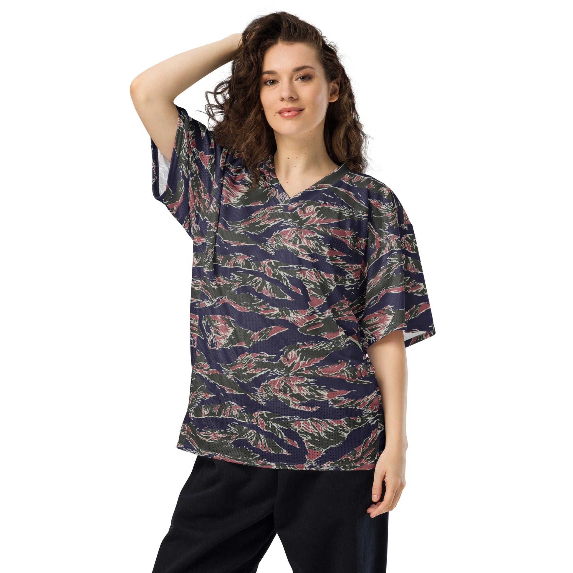 Thailand Tiger Stripe CAMO Unisex American Football Jersey
