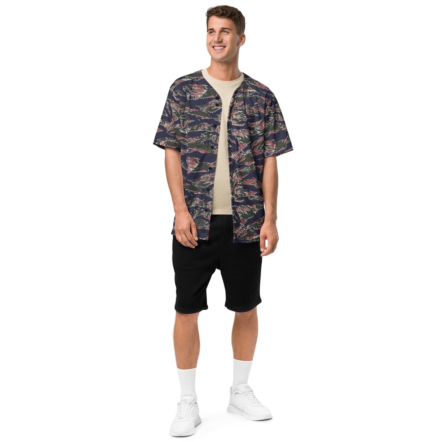 Thailand Tiger Stripe CAMO Unisex Baseball Jersey