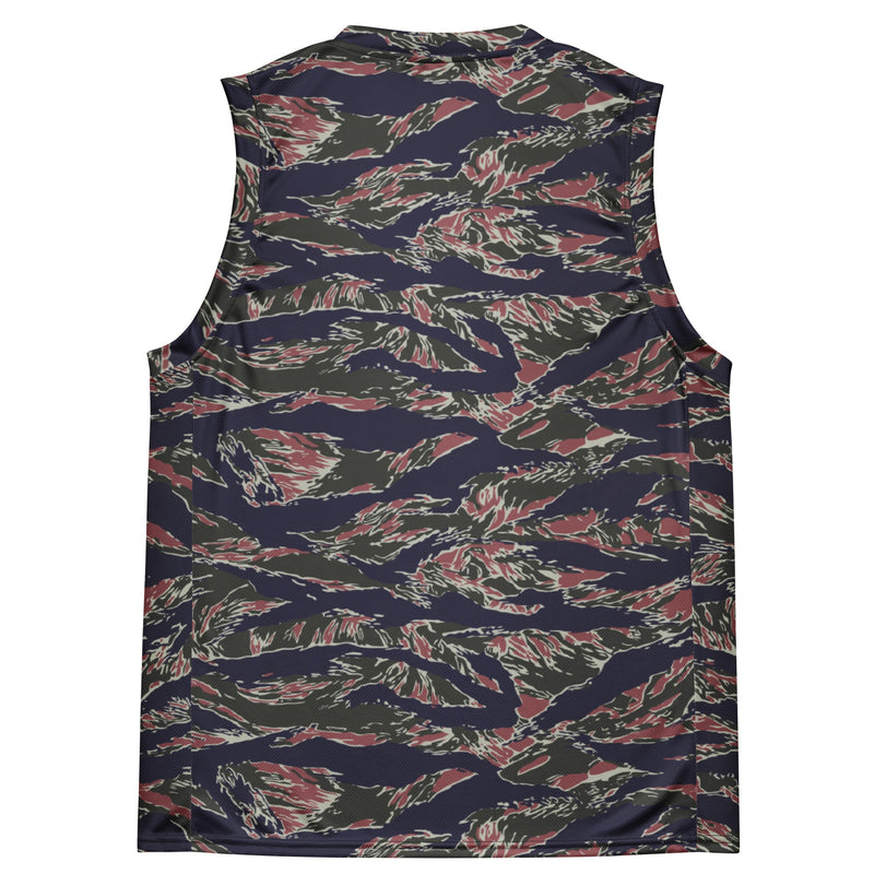 Tiger Stripe Siam Shadow CAMO Unisex Basketball Jersey