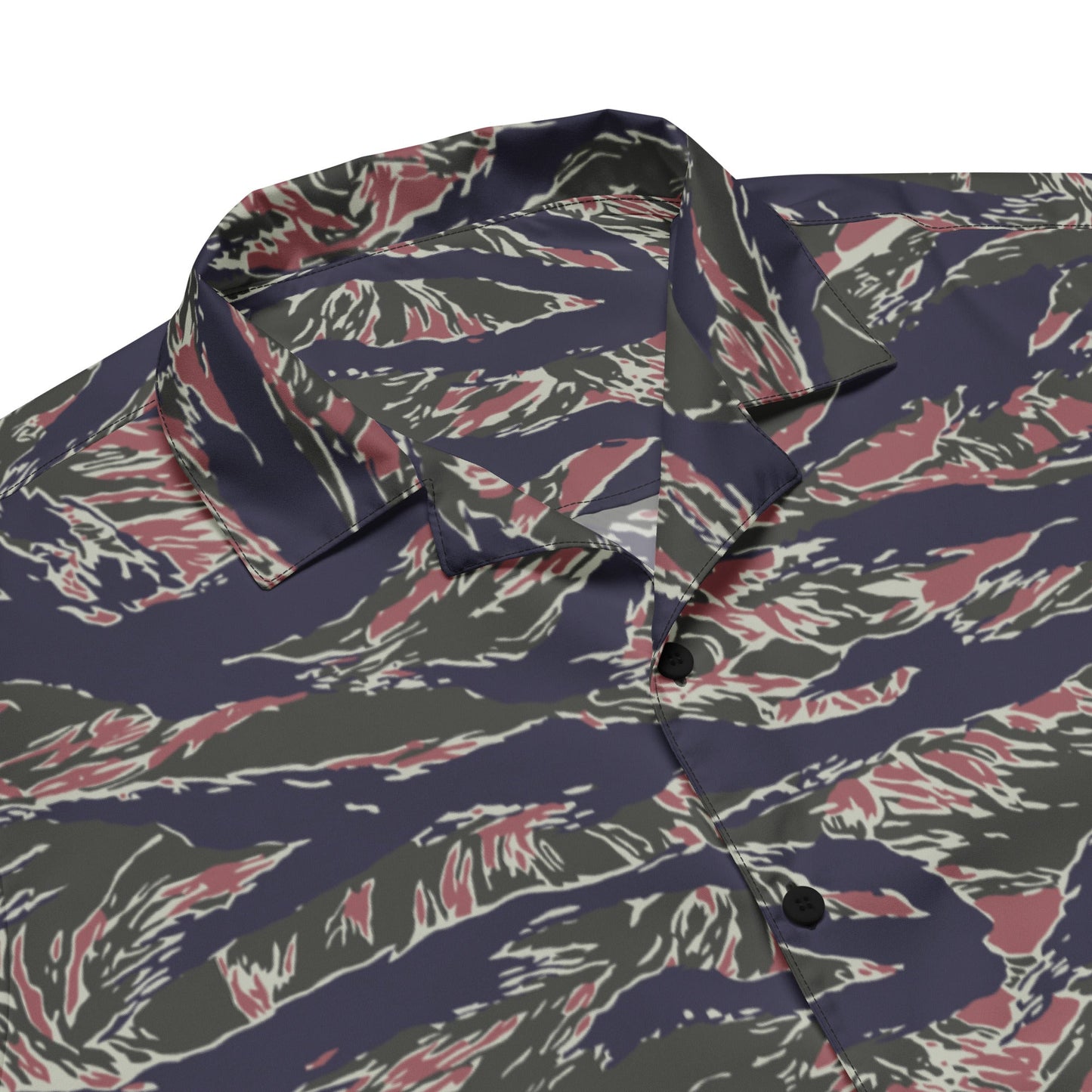 Thailand Tiger Stripe CAMO Unisex Short-Sleeve Button Shirt