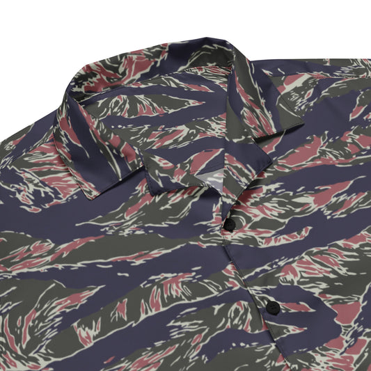 Thailand Tiger Stripe CAMO Unisex Short-Sleeve Button Shirt