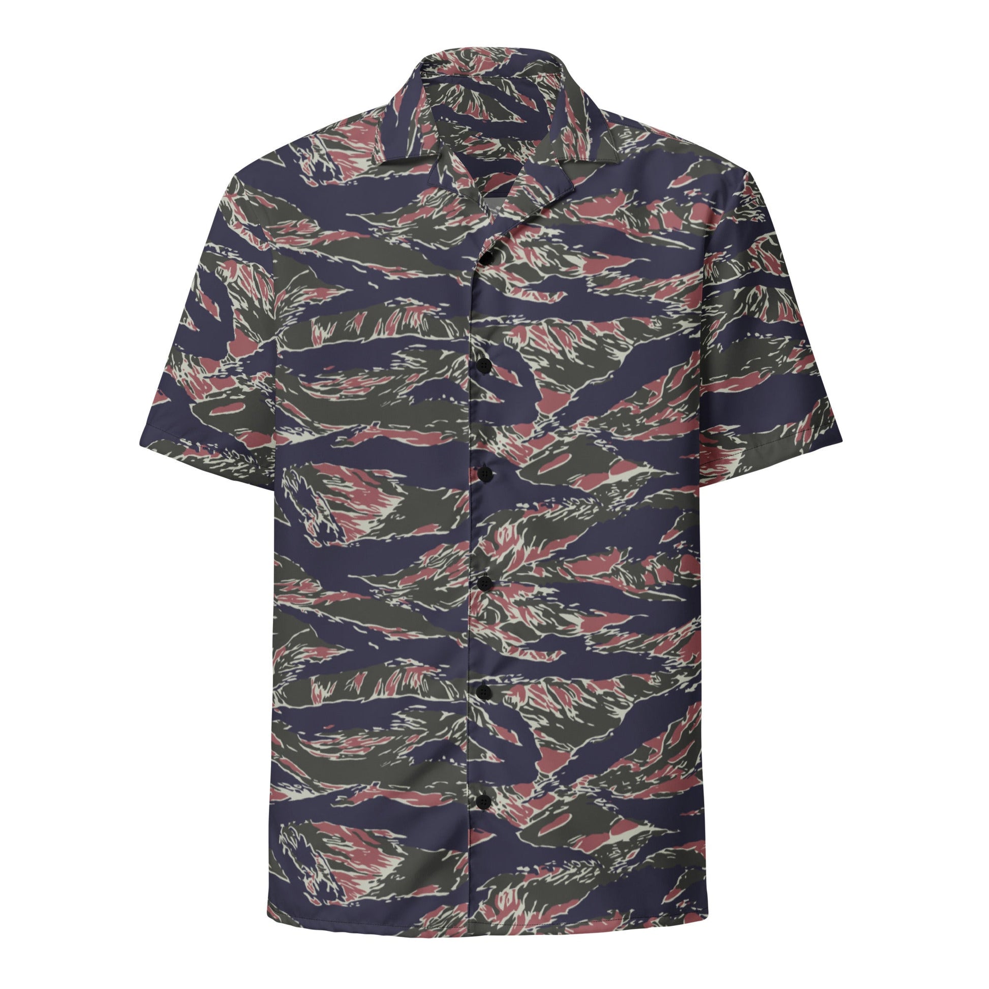 Thailand Tiger Stripe CAMO Unisex Short-Sleeve Button Shirt