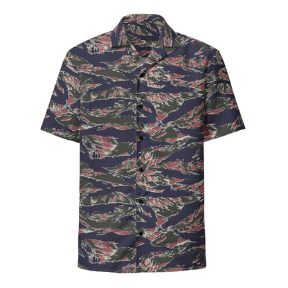 Thailand Tiger Stripe CAMO Unisex Short-Sleeve Button Shirt