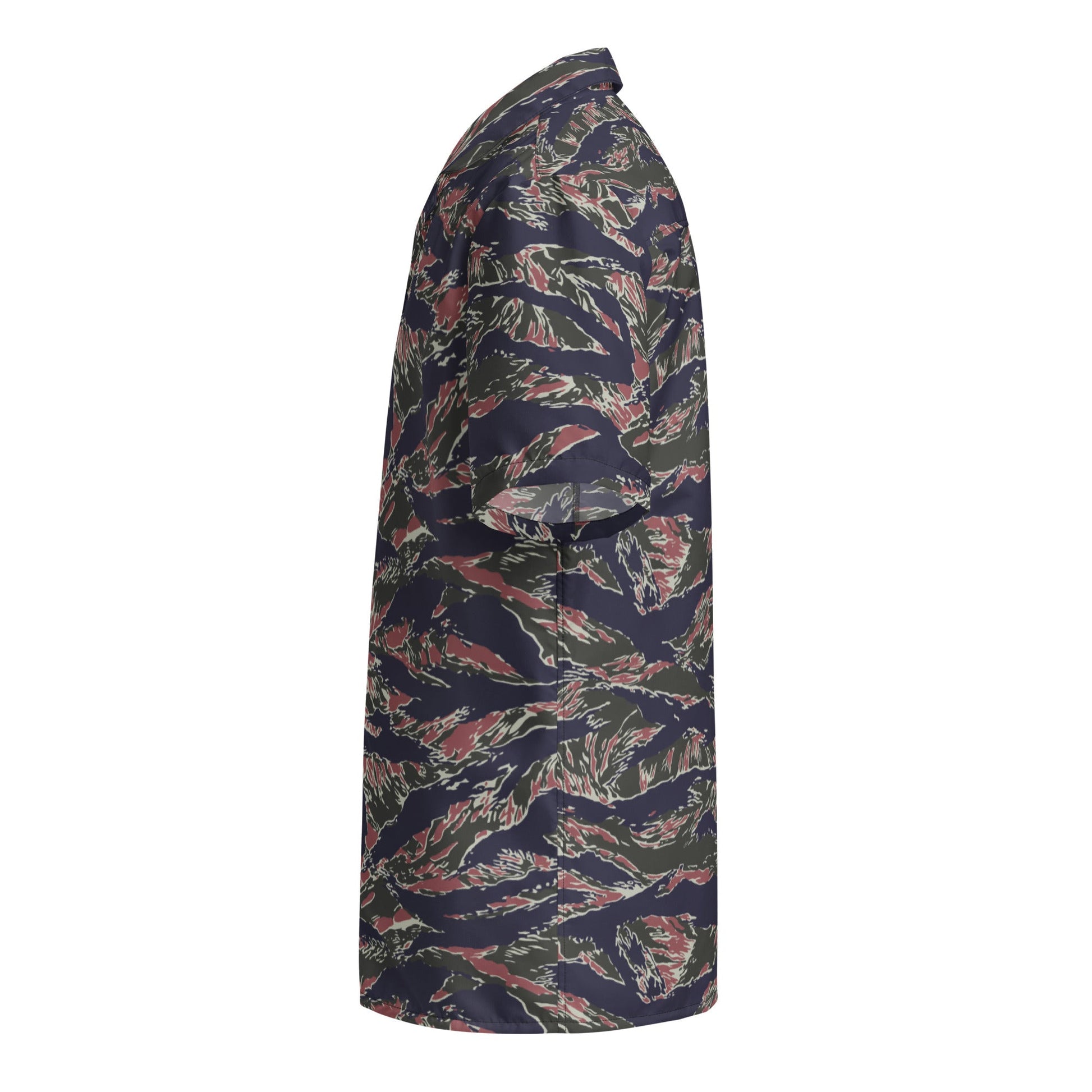 Thailand Tiger Stripe CAMO Unisex Short-Sleeve Button Shirt
