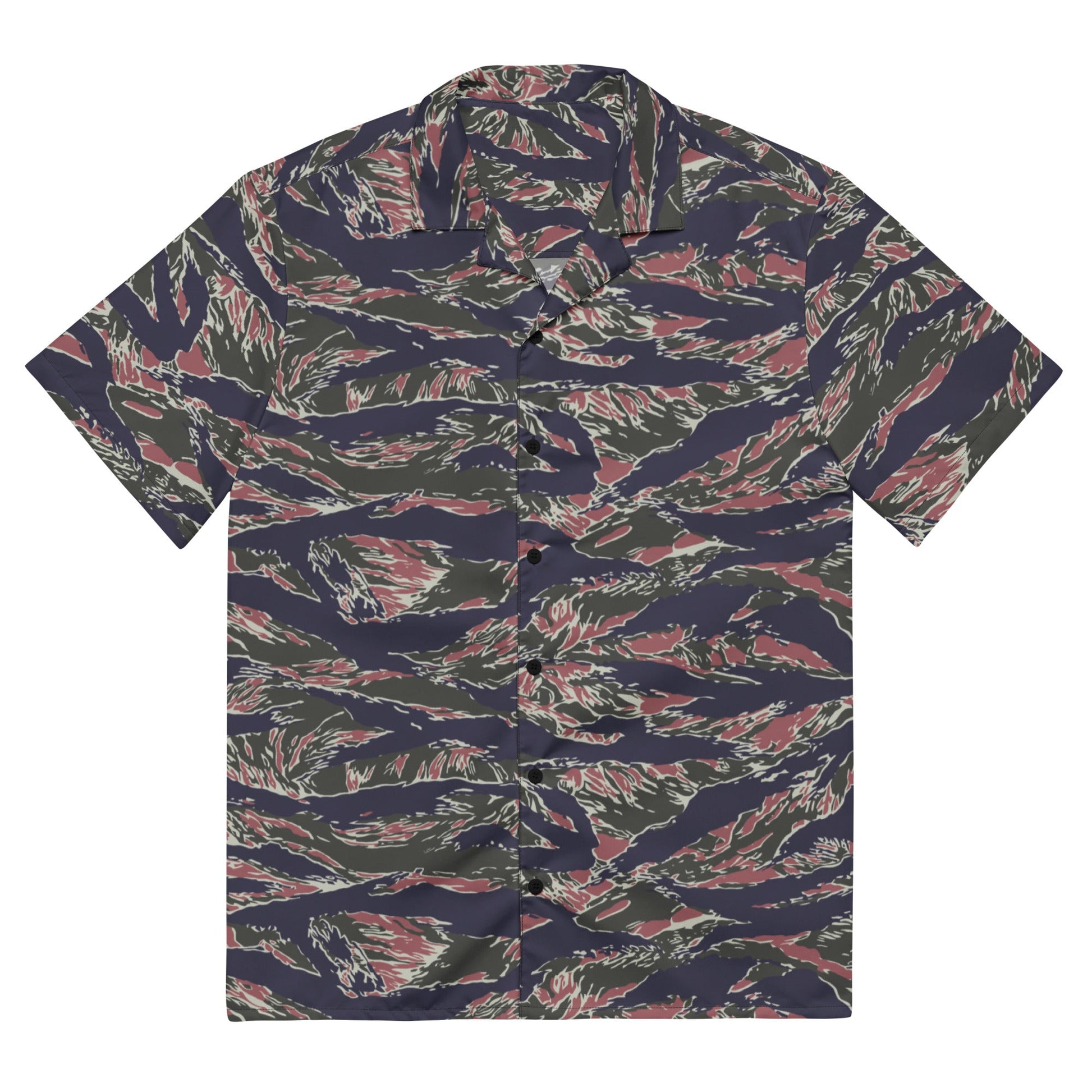 Thailand Tiger Stripe CAMO Unisex Short-Sleeve Button Shirt