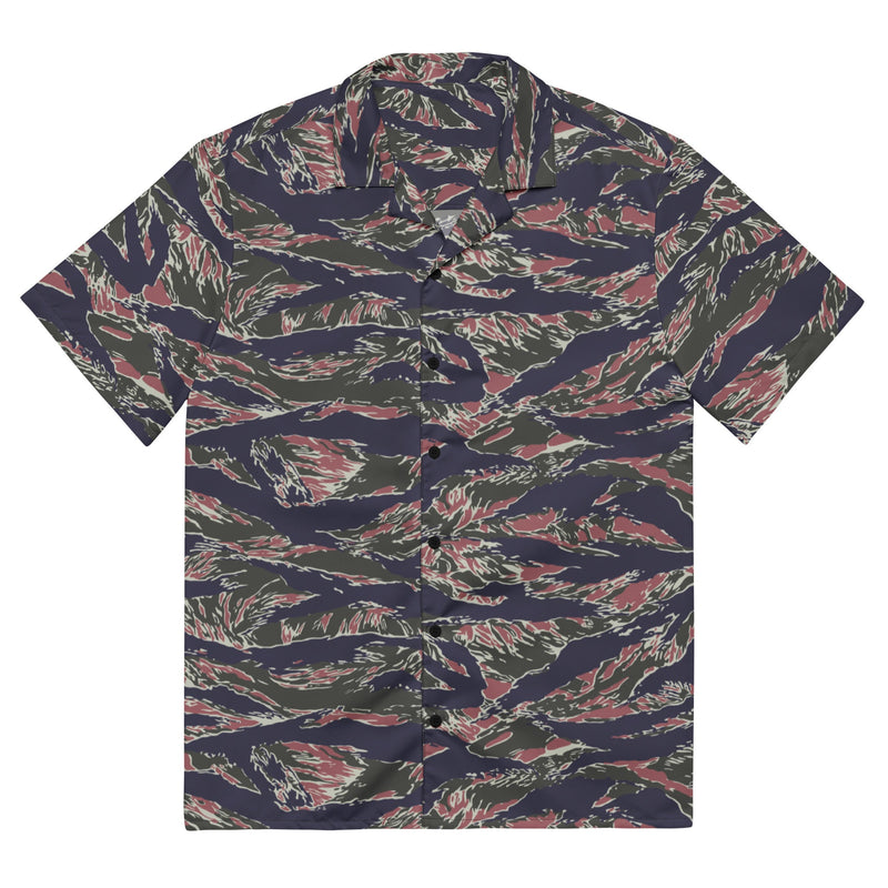 Tiger Stripe Siam Shadow CAMO Unisex Short-Sleeve Button Shirt - Button-Up