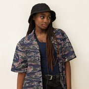 Tiger Stripe Siam Shadow CAMO Unisex Short-Sleeve Button Shirt - Button-Up