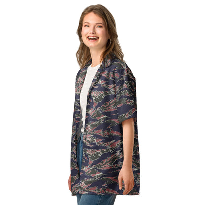 Thailand Tiger Stripe CAMO Unisex Short-Sleeve Button Shirt