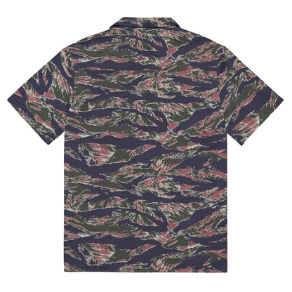 Thailand Tiger Stripe CAMO Unisex Short-Sleeve Button Shirt