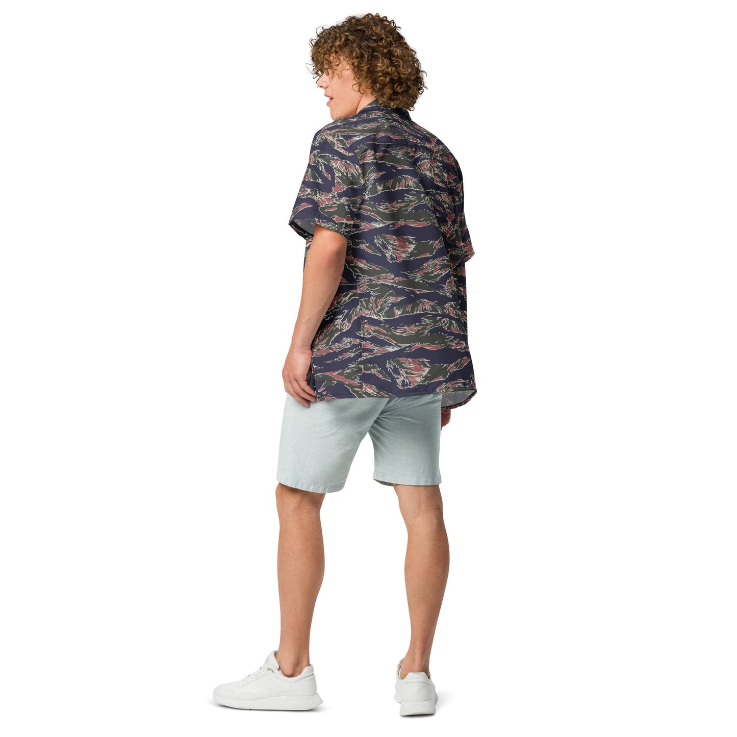 Thailand Tiger Stripe CAMO Unisex Short-Sleeve Button Shirt