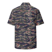 Tiger Stripe Siam Shadow CAMO Unisex Short-Sleeve Button Shirt - Button-Up