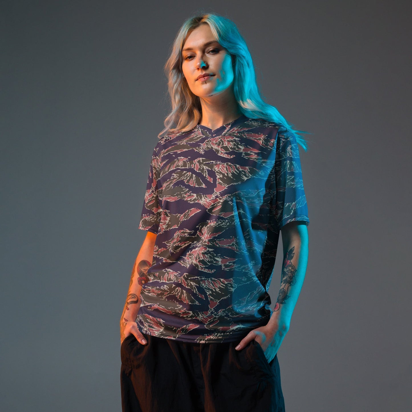 Thailand Tiger Stripe CAMO Unisex Sports Jersey