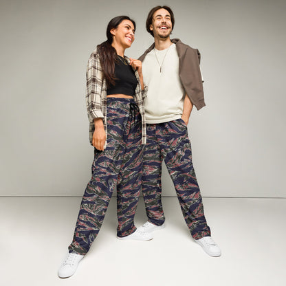 Thailand Tiger Stripe CAMO Unisex Wide-Leg Joggers - 2XS