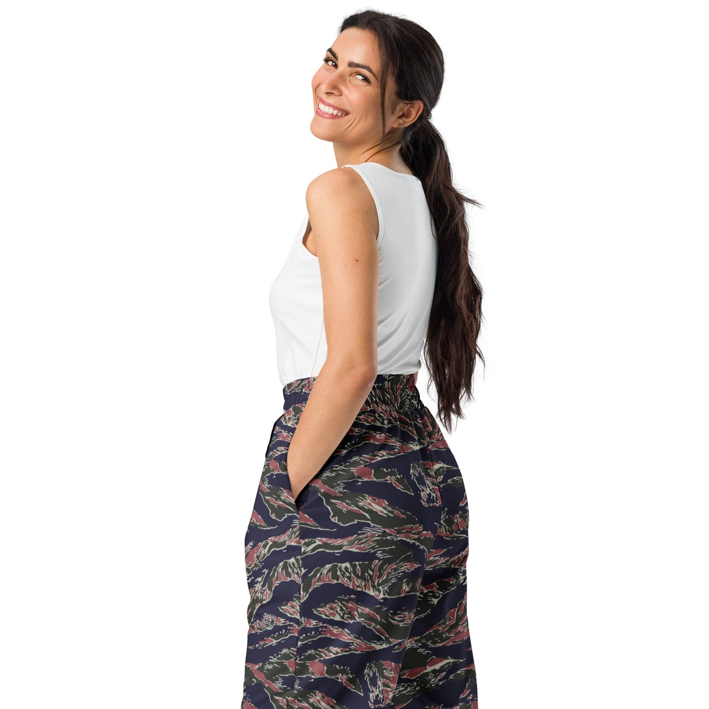 Thailand Tiger Stripe CAMO Unisex Wide-Leg Joggers