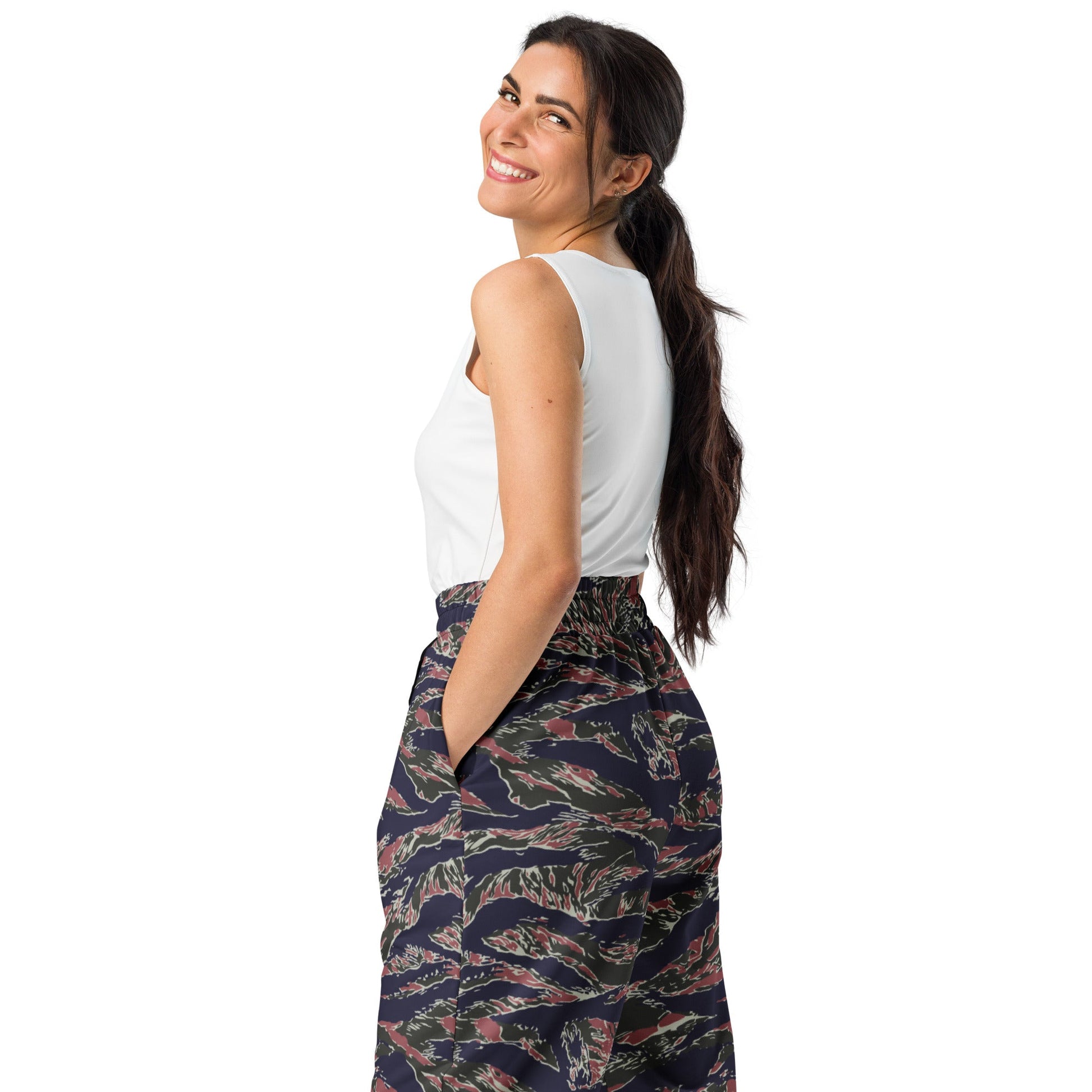 Thailand Tiger Stripe CAMO Unisex Wide-Leg Joggers