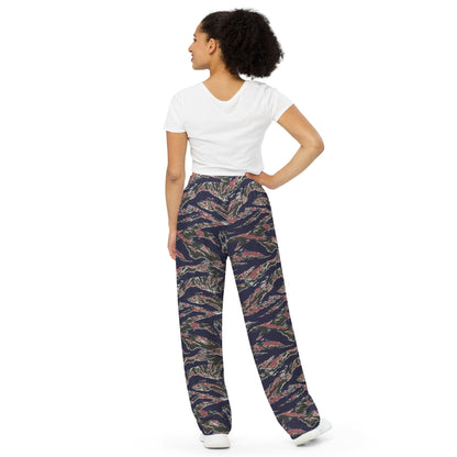 Thailand Tiger Stripe CAMO Unisex Wide-Leg Leisure Pants
