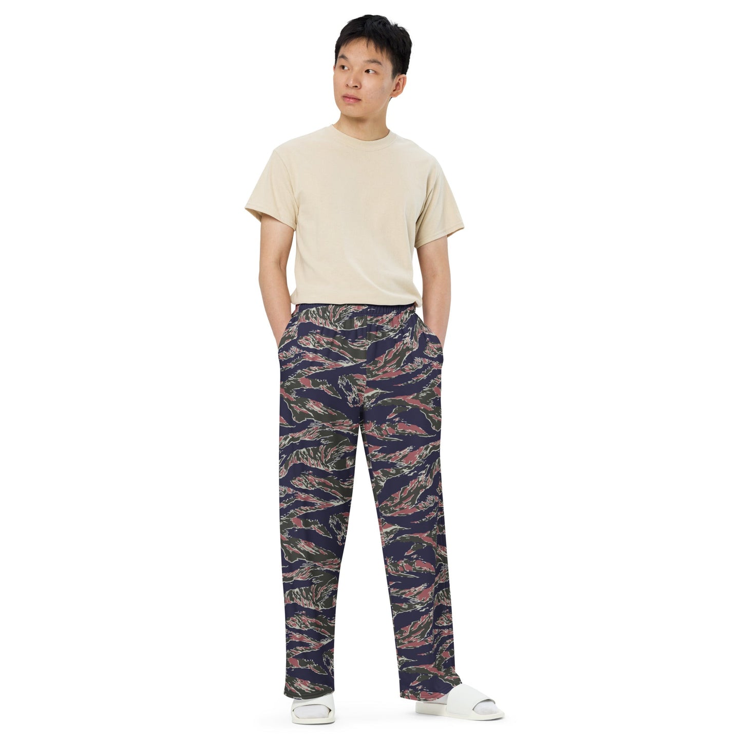 Thailand Tiger Stripe CAMO Unisex Wide-Leg Leisure Pants