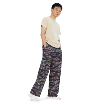 Thailand Tiger Stripe CAMO Unisex Wide-Leg Leisure Pants