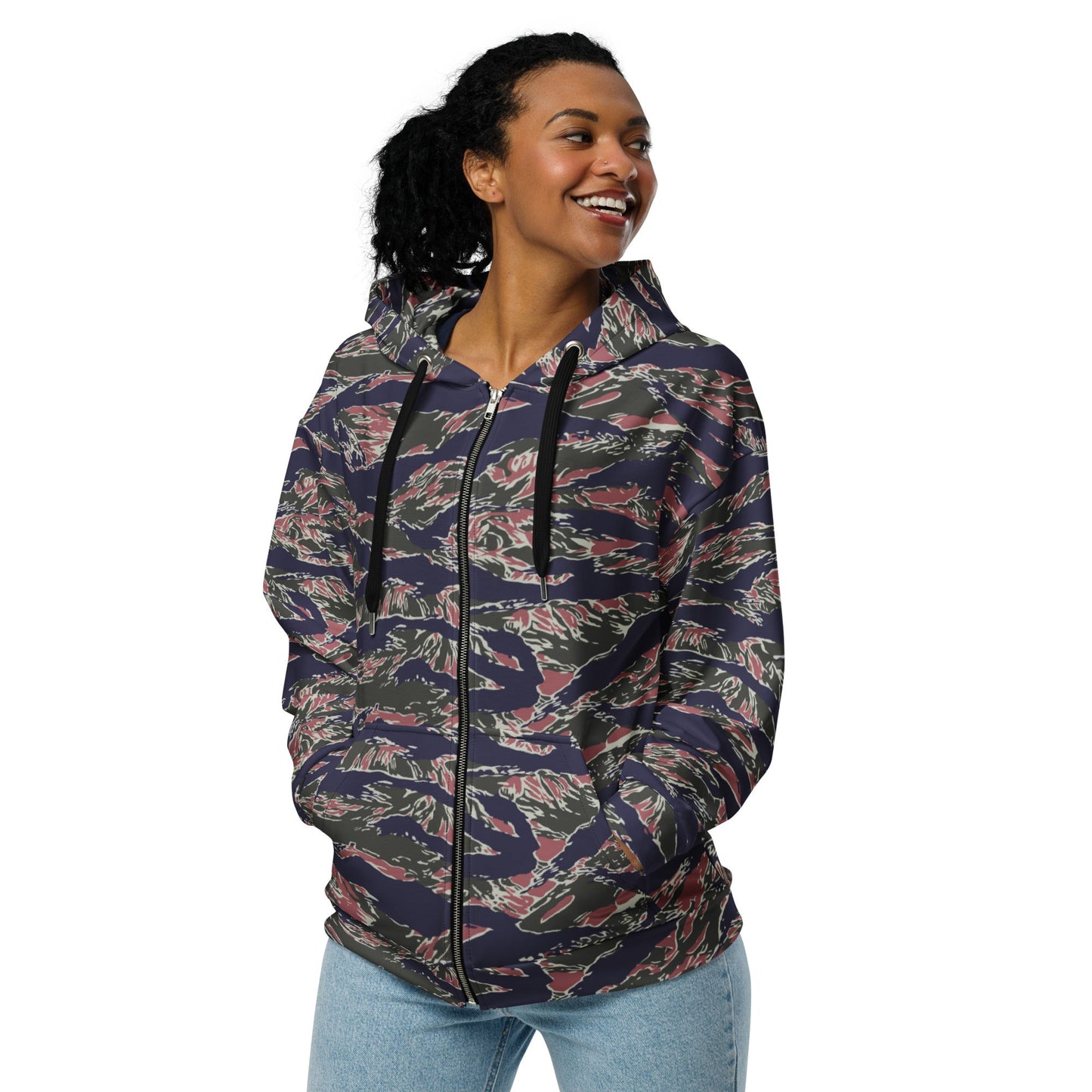 Thailand Tiger Stripe CAMO Unisex Zip Hoodie