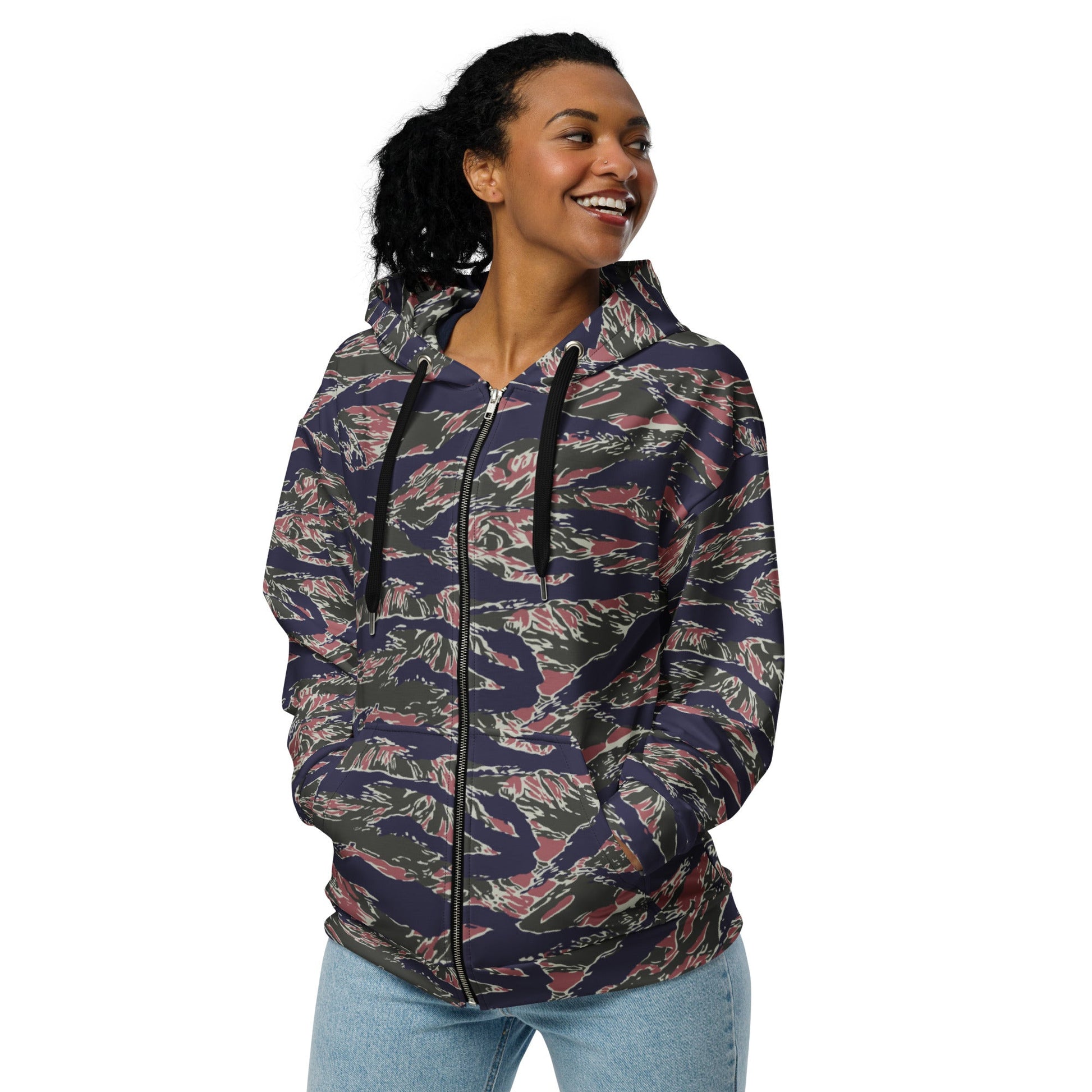 Thailand Tiger Stripe CAMO Unisex Zip Hoodie