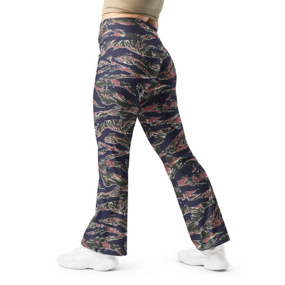 Thailand Tiger Stripe CAMO Womens Flare Leggings - 2XS