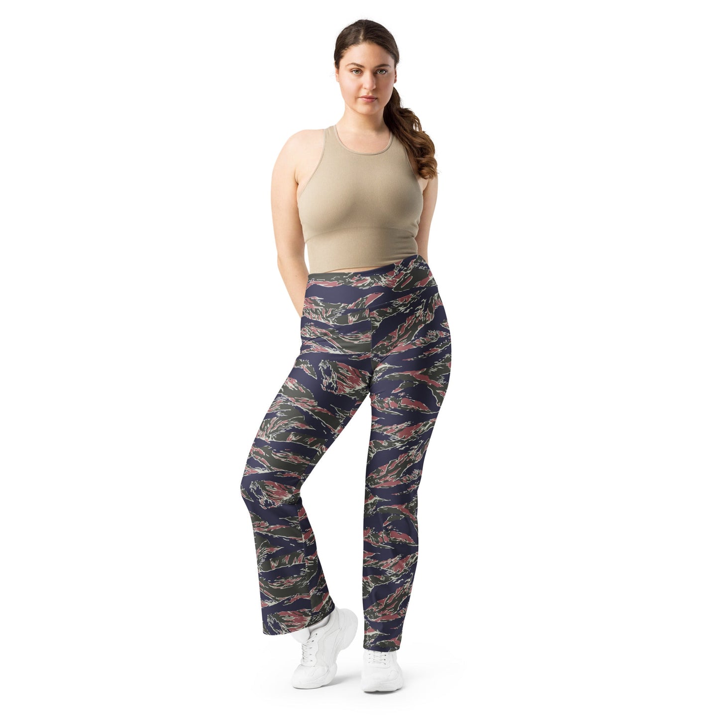 Thailand Tiger Stripe CAMO Womens Flare Leggings