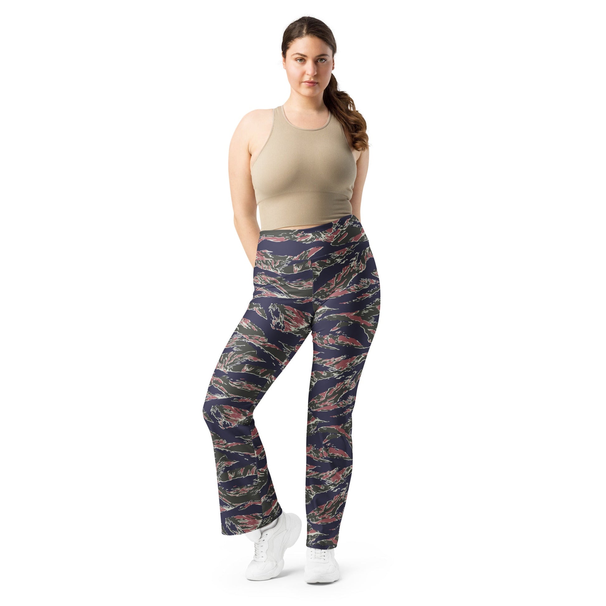 Thailand Tiger Stripe CAMO Womens Flare Leggings