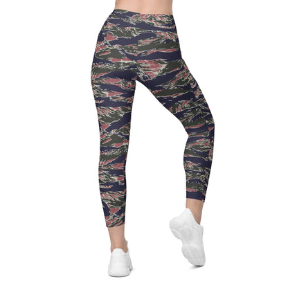 Thailand Tiger Stripe CAMO Womens Leggings with Pockets