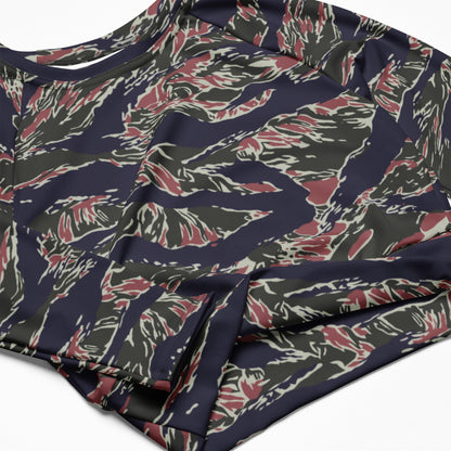 Thailand Tiger Stripe CAMO Womens Long-Sleeve Crop Top