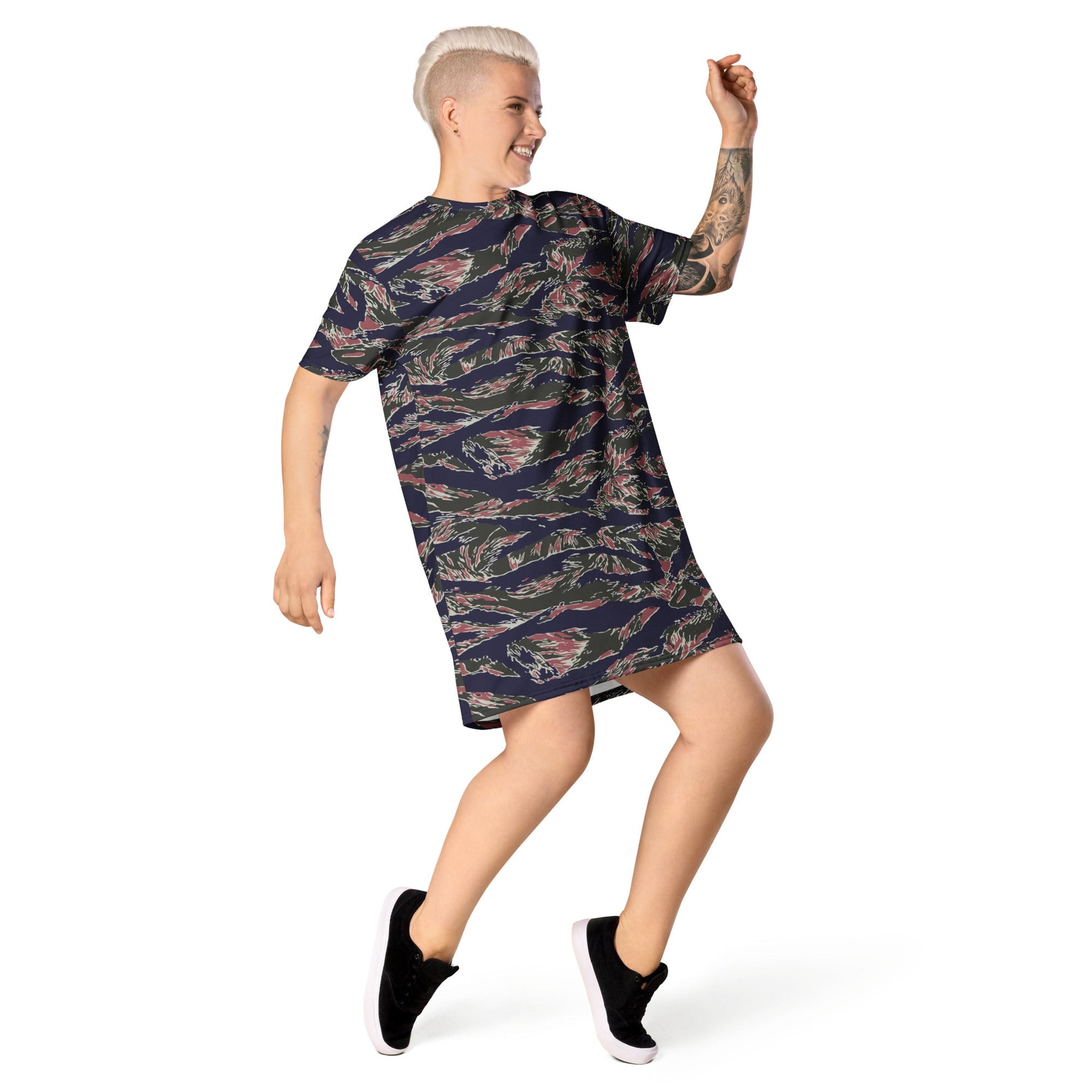 Thailand Tiger Stripe CAMO Womens T-Shirt Dress