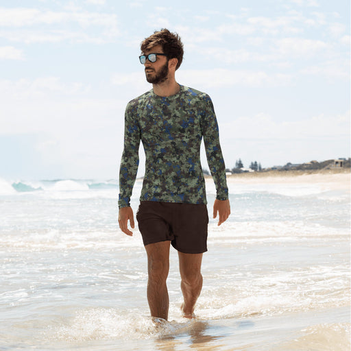Future Front CAMO Mens Long-Sleeve Rash Guard - XS