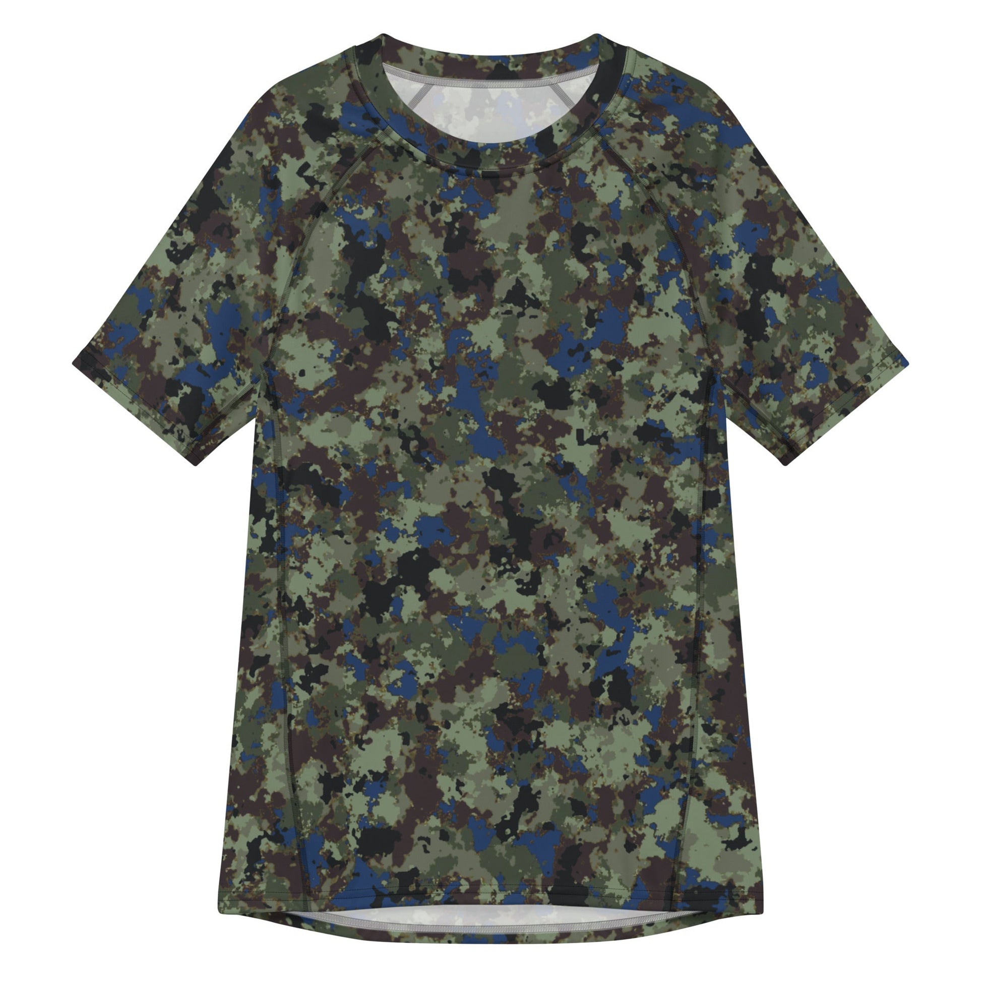 The Tomorrow War Movie Digital Flecktarn CAMO Mens Short-Sleeve Rash Guard - 2XS - Short-sleeve Guards