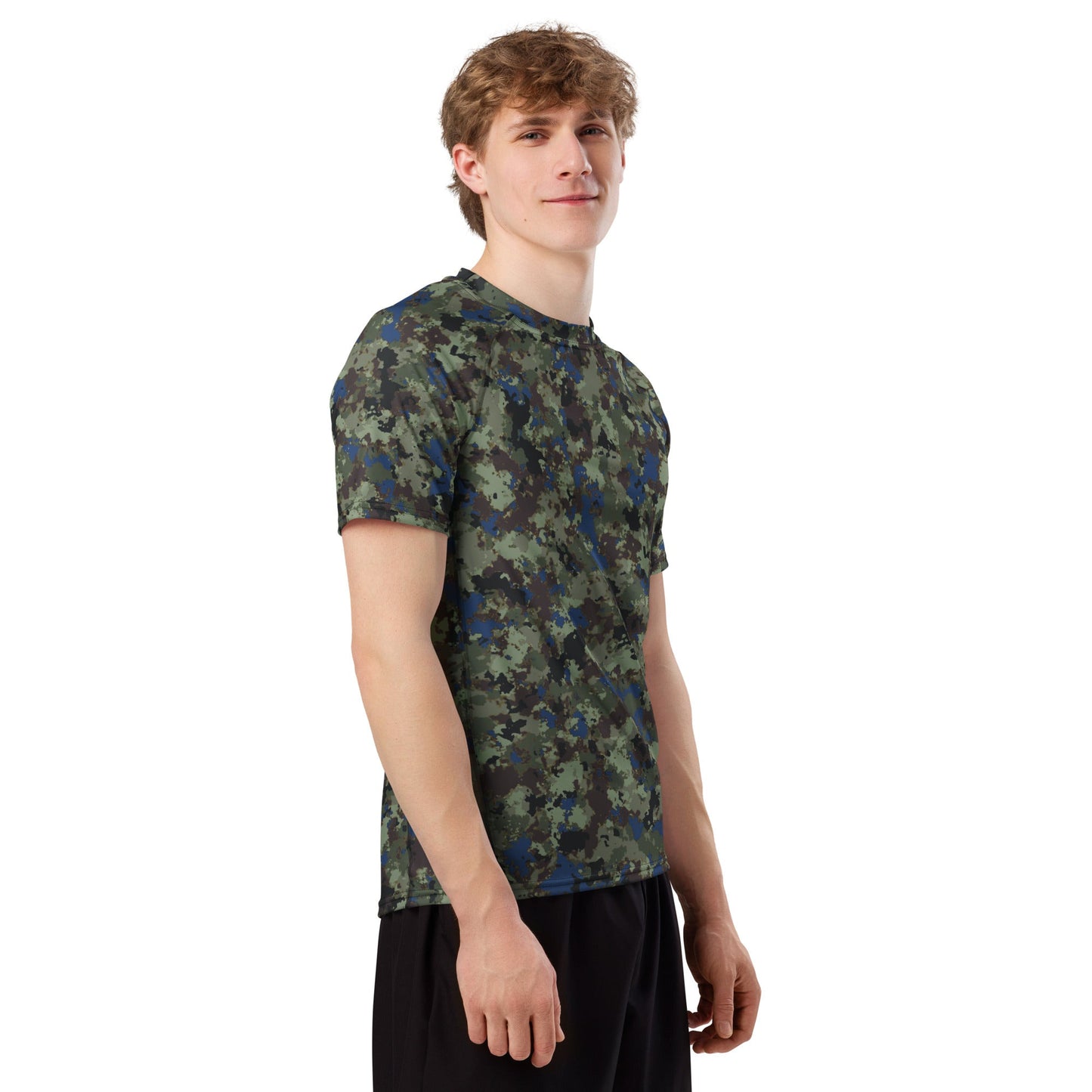 The Tomorrow War Movie Digital Flecktarn CAMO Mens Short-Sleeve Rash Guard - Short-sleeve Guards