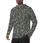 Future Front CAMO Mens Sunscreen Sports Hoodie With Thumb Holes - S / White