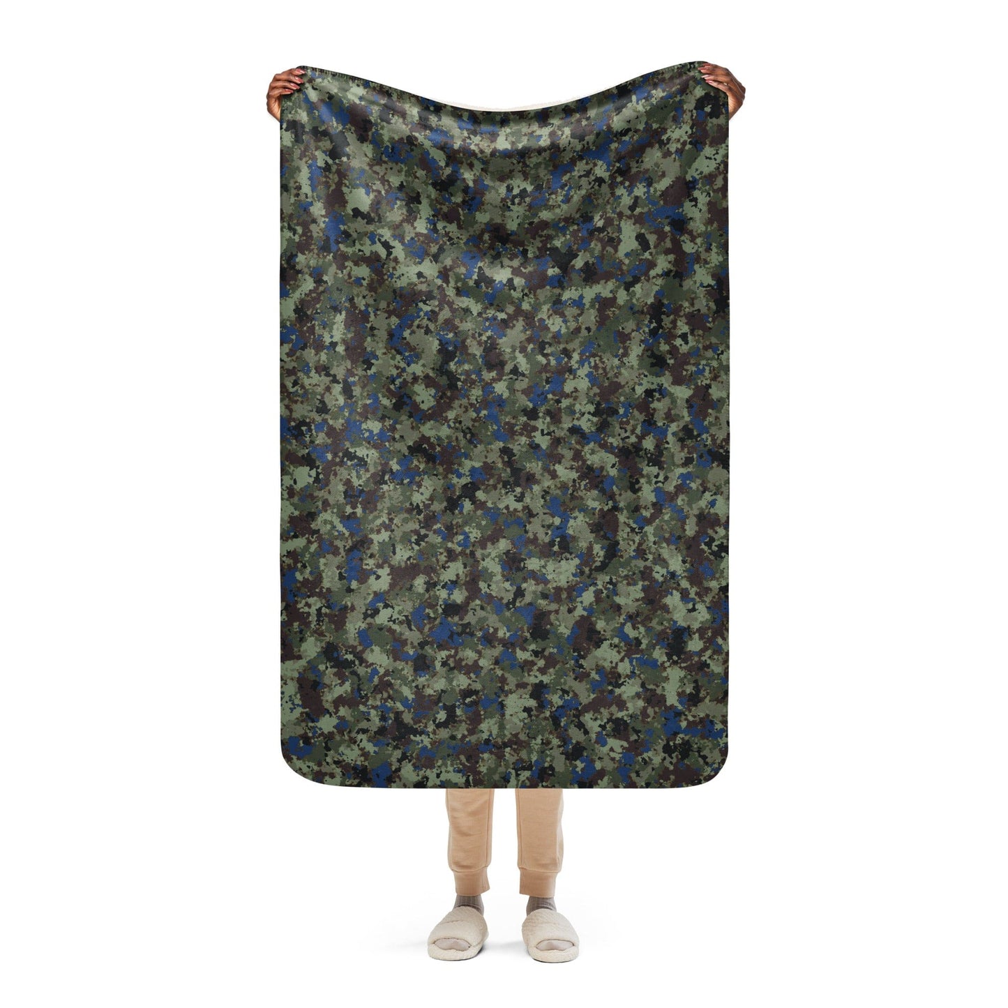 The Tomorrow War Movie Digital Flecktarn CAMO Sherpa blanket - 37″×57″ - Blankets