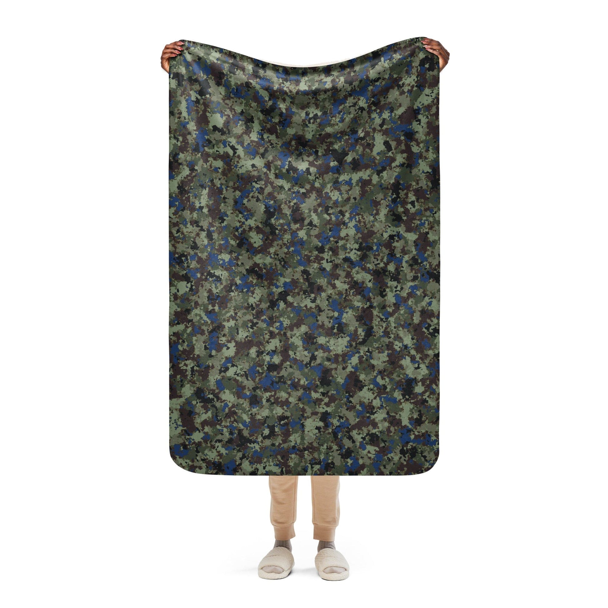 The Tomorrow War Movie Digital Flecktarn CAMO Sherpa blanket - 37″×57″ - Blankets