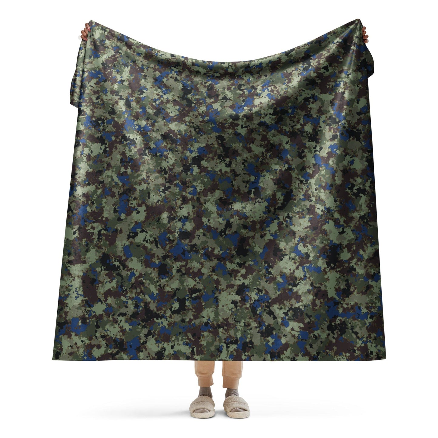 The Tomorrow War Movie Digital Flecktarn CAMO Sherpa blanket - 60″×80″ - Blankets