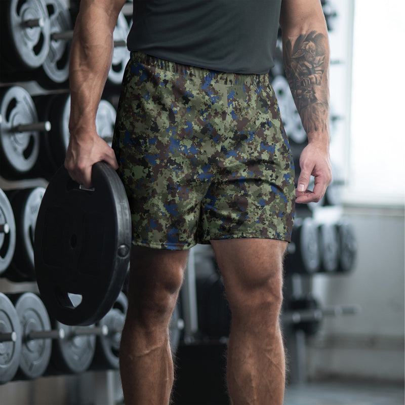 Future Front CAMO Unisex Athletic Long Shorts - 2XS