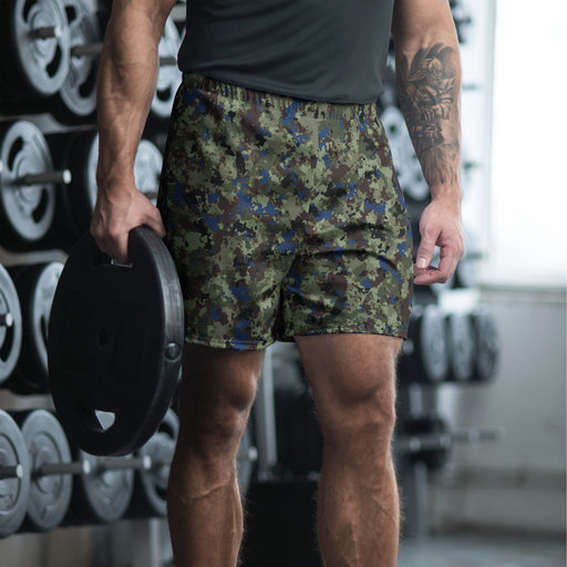 Future Front CAMO Unisex Athletic Long Shorts - 2XS