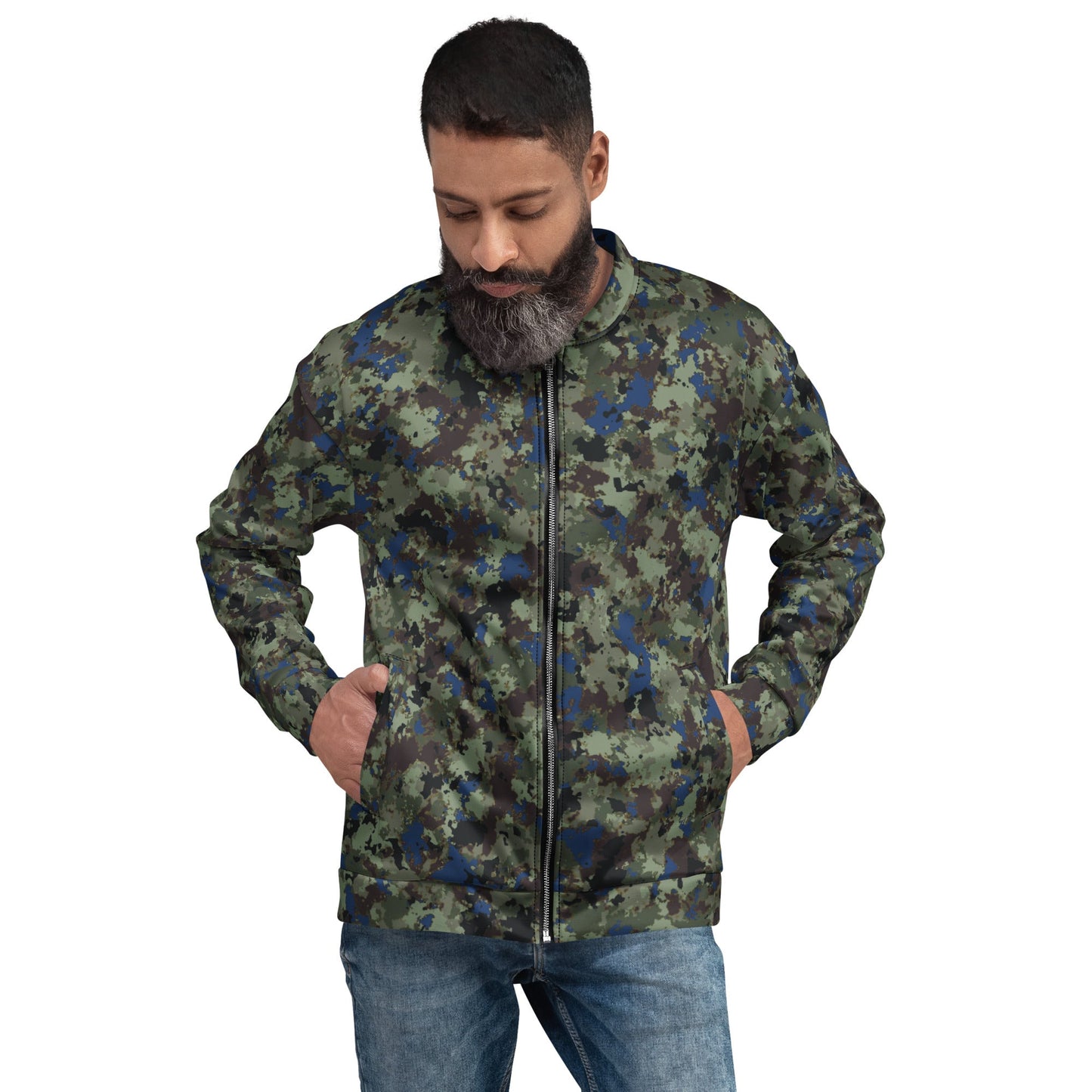 The Tomorrow War Movie Digital Flecktarn CAMO Unisex Bomber Jacket - XS - Jackets