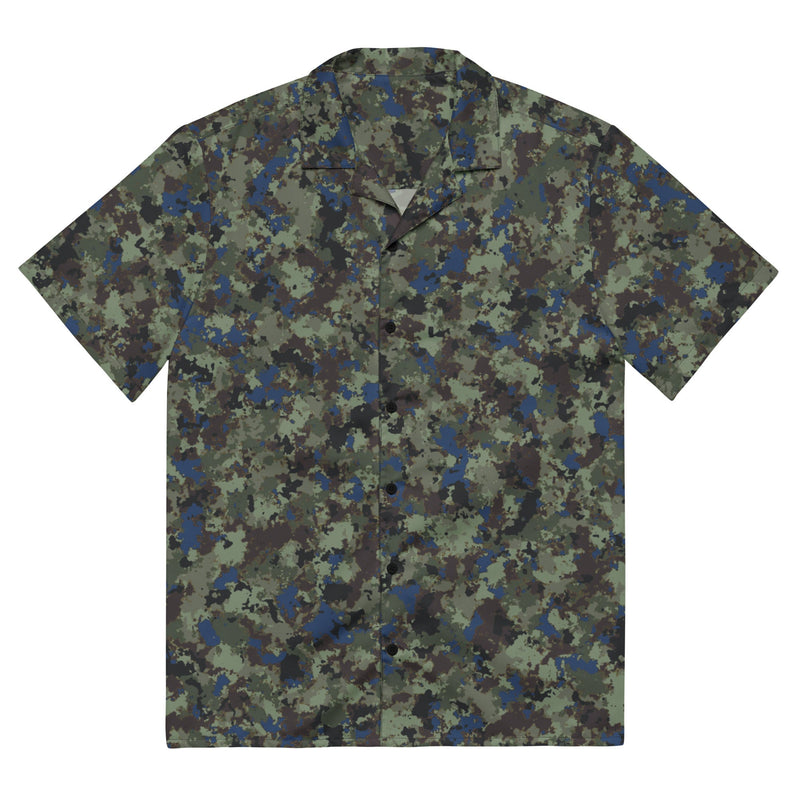 Future Front CAMO Unisex Short-Sleeve Button Shirt - 2XS